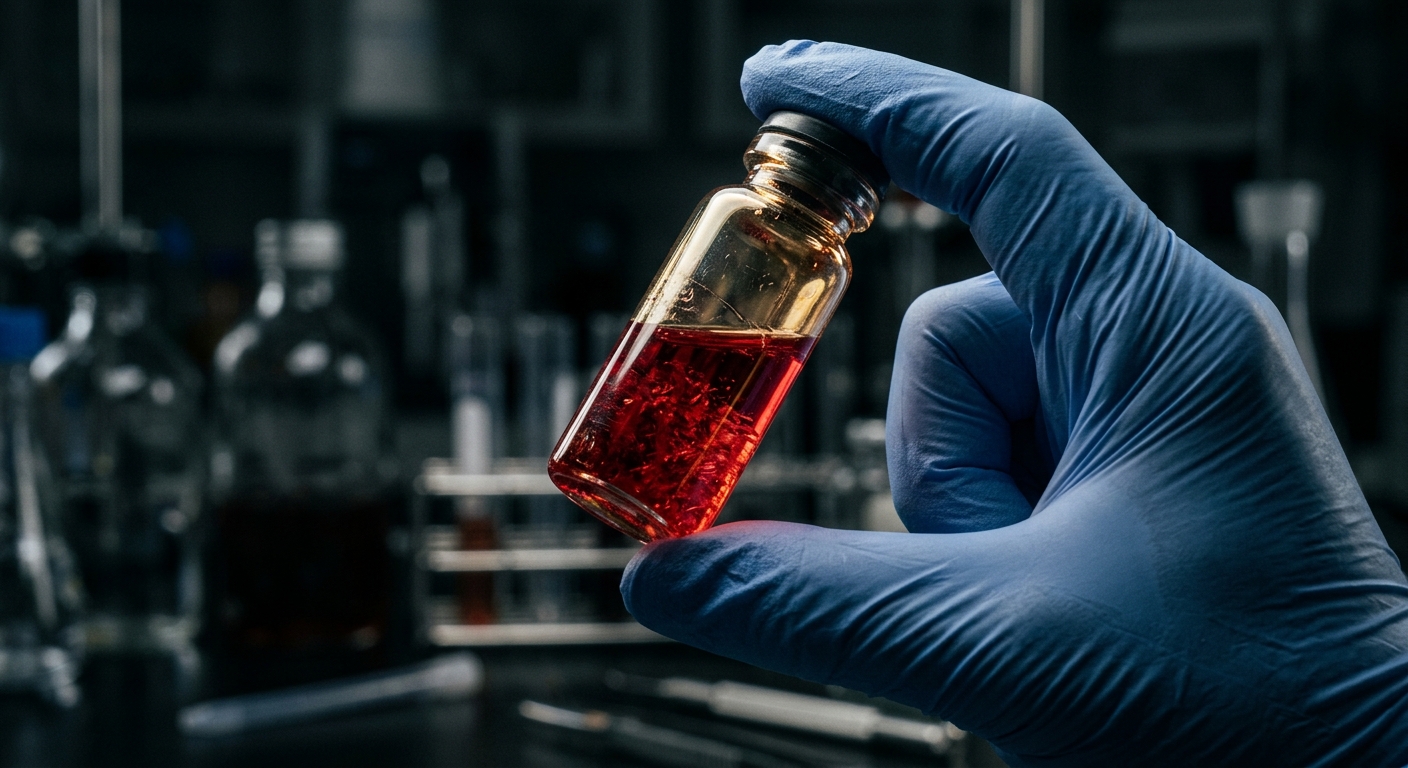 Échantillon de sang en laboratoire
